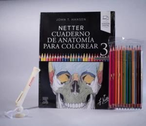 Combo cuaderno Anatomía colorear más colores